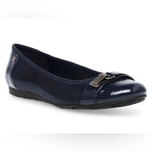 Anne Klein Akable Navy Blue Flats Sz 6 1/2